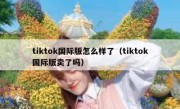 tiktok国际版怎么样了（tiktok国际版卖了吗）