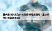 重庆限行到底怎么处罚最新规定图片（重庆限行罚款怎么处罚）