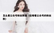 怎么看公众号粉丝数据（在哪看公众号的粉丝数）