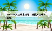 twitter关注谁比较好（推特关注谁有意思）