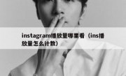 instagram播放量哪里看（ins播放量怎么计数）
