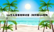 ins怎么查看视频访客（如何看ins视频）