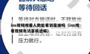 ins视频观看人数能看到是谁吗（ins观看视频有访客痕迹嘛）