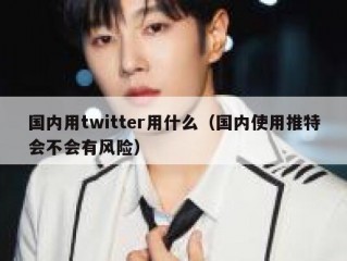 国内用twitter用什么（国内使用推特会不会有风险）