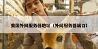 美国外网服务器地址（外网服务器端口）