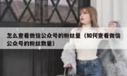 怎么查看微信公众号的粉丝量（如何查看微信公众号的粉丝数量）