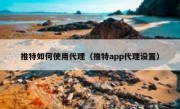 推特如何使用代理（推特app代理设置）
