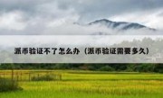 派币验证不了怎么办（派币验证需要多久）