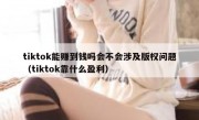 tiktok能赚到钱吗会不会涉及版权问题（tiktok靠什么盈利）