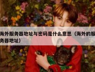 海外服务器地址与密码是什么意思（海外的服务器地址）
