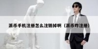 派币手机注册怎么注销掉啊（派币咋注册）