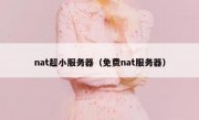 nat超小服务器（免费nat服务器）