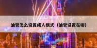 油管怎么设置成人模式（油管设置在哪）