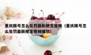 重庆限号怎么处罚最新规定视频（重庆限号怎么处罚最新规定视频播放）