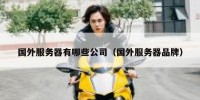 国外服务器有哪些公司（国外服务器品牌）