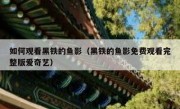 如何观看黑铁的鱼影（黑铁的鱼影免费观看完整版爱奇艺）