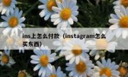 ins上怎么付款（instagram怎么买东西）