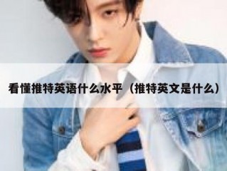 看懂推特英语什么水平（推特英文是什么）