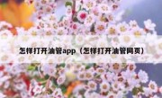 怎样打开油管app（怎样打开油管网页）