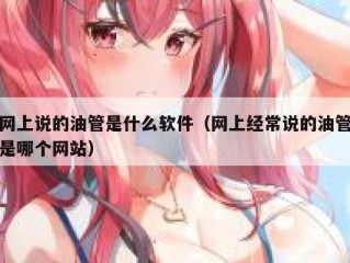 网上说的油管是什么软件（网上经常说的油管是哪个网站）