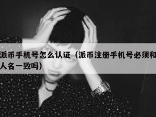 派币手机号怎么认证（派币注册手机号必须和人名一致吗）