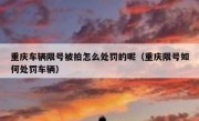 重庆车辆限号被拍怎么处罚的呢（重庆限号如何处罚车辆）