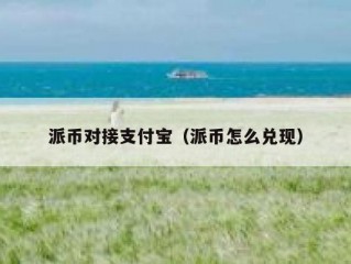 派币对接支付宝（派币怎么兑现）