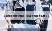 公众号粉丝如何转化（公众号粉丝怎么转化）