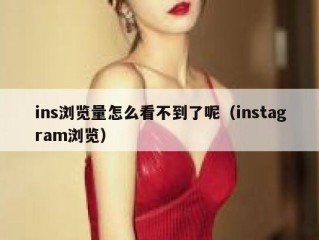 ins浏览量怎么看不到了呢（instagram浏览）