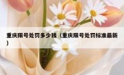 重庆限号处罚多少钱（重庆限号处罚标准最新）