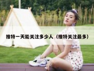 推特一天能关注多少人（推特关注最多）