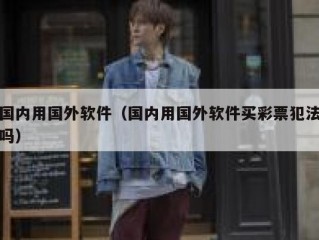 国内用国外软件（国内用国外软件买彩票犯法吗）