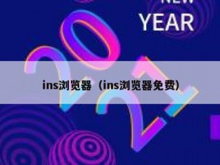 ins浏览器（ins浏览器免费）