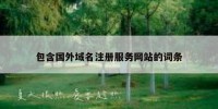 包含国外域名注册服务网站的词条