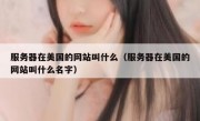 服务器在美国的网站叫什么（服务器在美国的网站叫什么名字）
