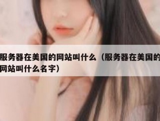 服务器在美国的网站叫什么（服务器在美国的网站叫什么名字）