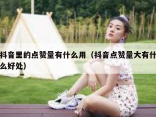 抖音里的点赞量有什么用（抖音点赞量大有什么好处）