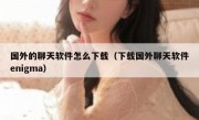 国外的聊天软件怎么下载（下载国外聊天软件enigma）