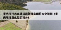 重庆限行怎么处罚最新规定图片大全视频（重庆限行怎么处罚扣分）