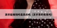 派币能赚钱吗是真的吗（派币真的有用吗）
