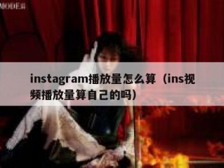 instagram播放量怎么算（ins视频播放量算自己的吗）