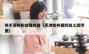 快手涨粉粉丝辅助器（天津格林国际幼儿园学费）