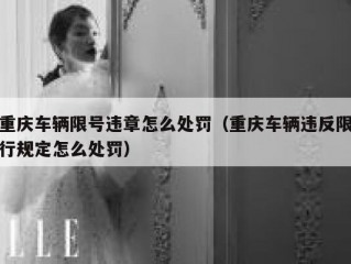 重庆车辆限号违章怎么处罚（重庆车辆违反限行规定怎么处罚）