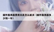 国外服务器费用太高怎么解决（国外服务器多少钱一年）