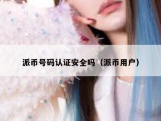 派币号码认证安全吗（派币用户）