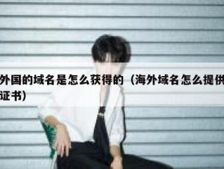 外国的域名是怎么获得的（海外域名怎么提供证书）