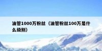 油管1000万粉丝（油管粉丝100万是什么级别）
