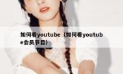 如何看youtube（如何看youtube会员节目）