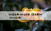 ins怎么看story记录（怎么看ins story记录）