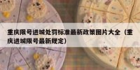重庆限号进城处罚标准最新政策图片大全（重庆进城限号最新规定）